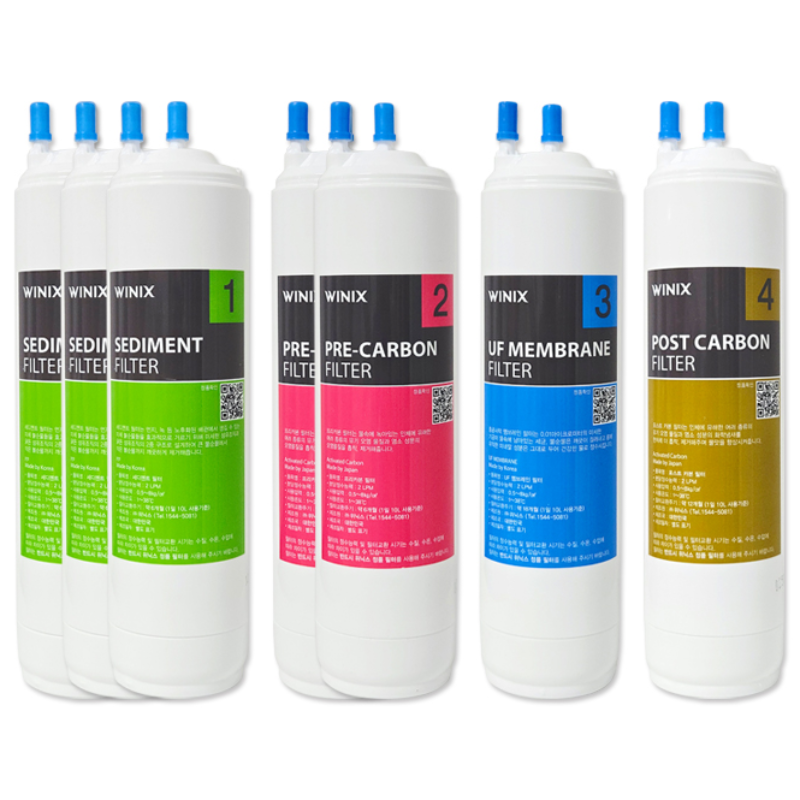 위닉스정수기필터PQ-1000정품8인치3+2+1+1세트1년분, PQ-1000 37,900원