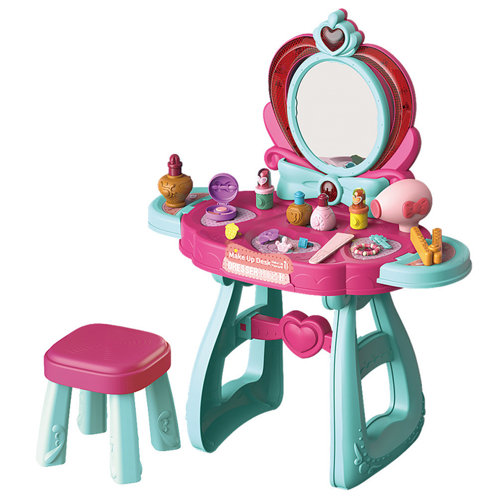 조립하기 쉬운 어린이 화장대세트 여아선물용 메이크업 데스크 장난감 미끄럼방지 안전설계 미용놀이 68,500원