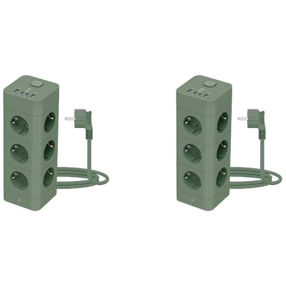 [올더아이템스] 에코너 타워 멀티탭 16구 + 16구 128,000원