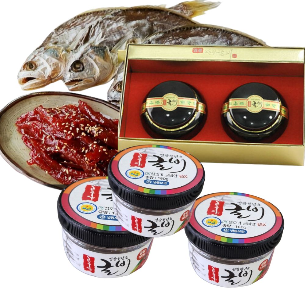 영광 법성포 천년초 고추장 굴비 선물세트 실속형 180g 3통 도자기 1구 2구 명절 선생님 기념일선물, 3개, 180 65,900원