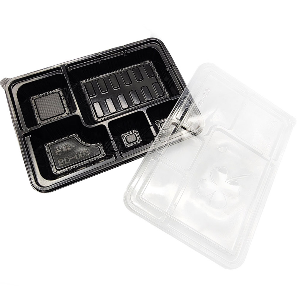 에스제이케미칼 5칸 도시락용기 BD-002 돈까스 용기 200개 세트, 1개, 200개입 58,320원