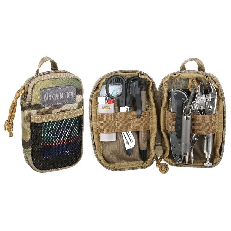 MAXPEDITION 에디션 Pico 포켓 오거나이저, 울트라 컴팩트 EDC 기어 파우치, 일상적인 휴대, 도구, 야외 응급 처치 키트, 서바이벌용 전술 유틸리티 파우치 (블랙 50,700원