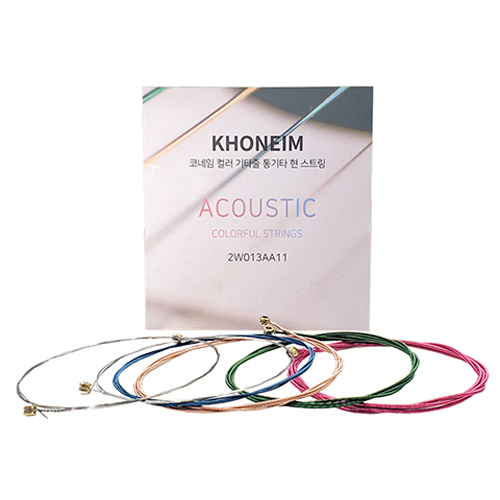 코네임 컬러 통기타 스트링 6종, 2W013AA11, 혼합색상, 2개 9,800원