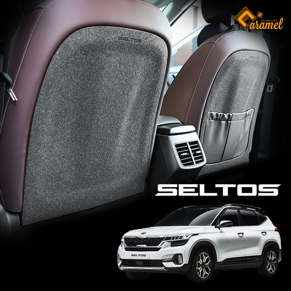 [카비니] 셀토스 호환 차량용품 시트후면 보호커버 뒷좌석 킥커버 가드 몰딩 23,000원