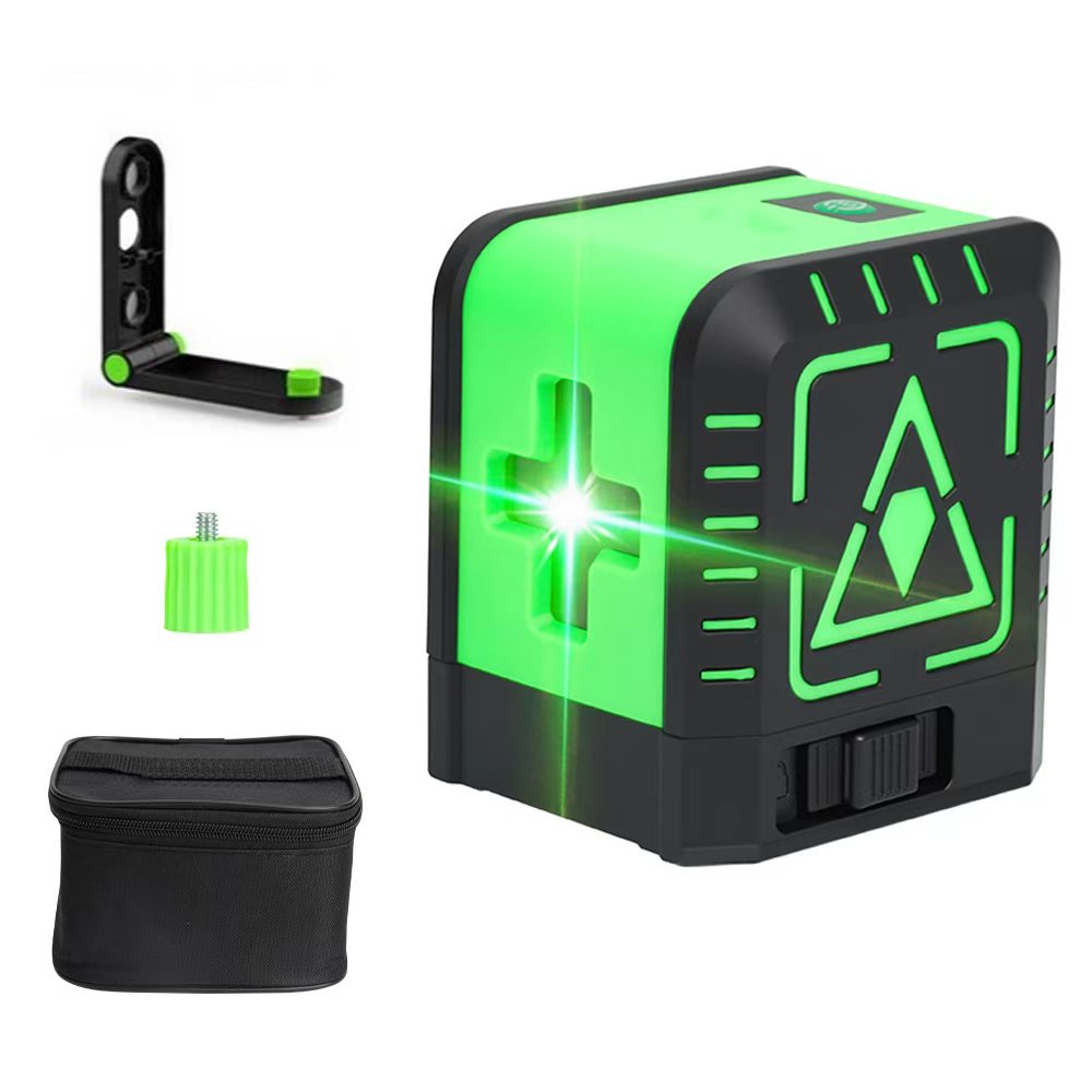 미니 그린 수평기 레이저 레벨기 휴대용 고성능 2라인 수직 수평기 사선 공사장 작업 다기능 수평 측정기, 1개 47,400원