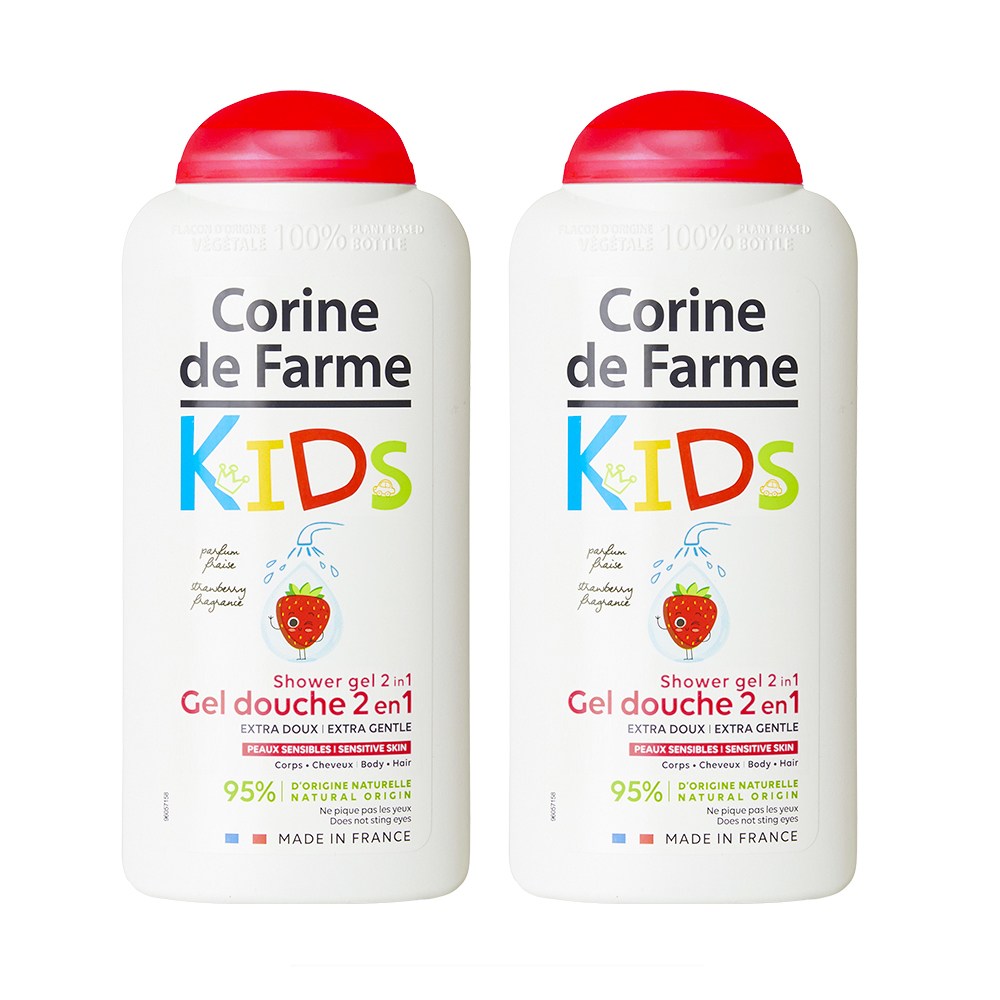 코린드팜 키즈 샴푸&워시 딸기향 프랑스 향이 좋은 올인원 샤워젤 어린이 유아, 2개, 300ml 19,790원