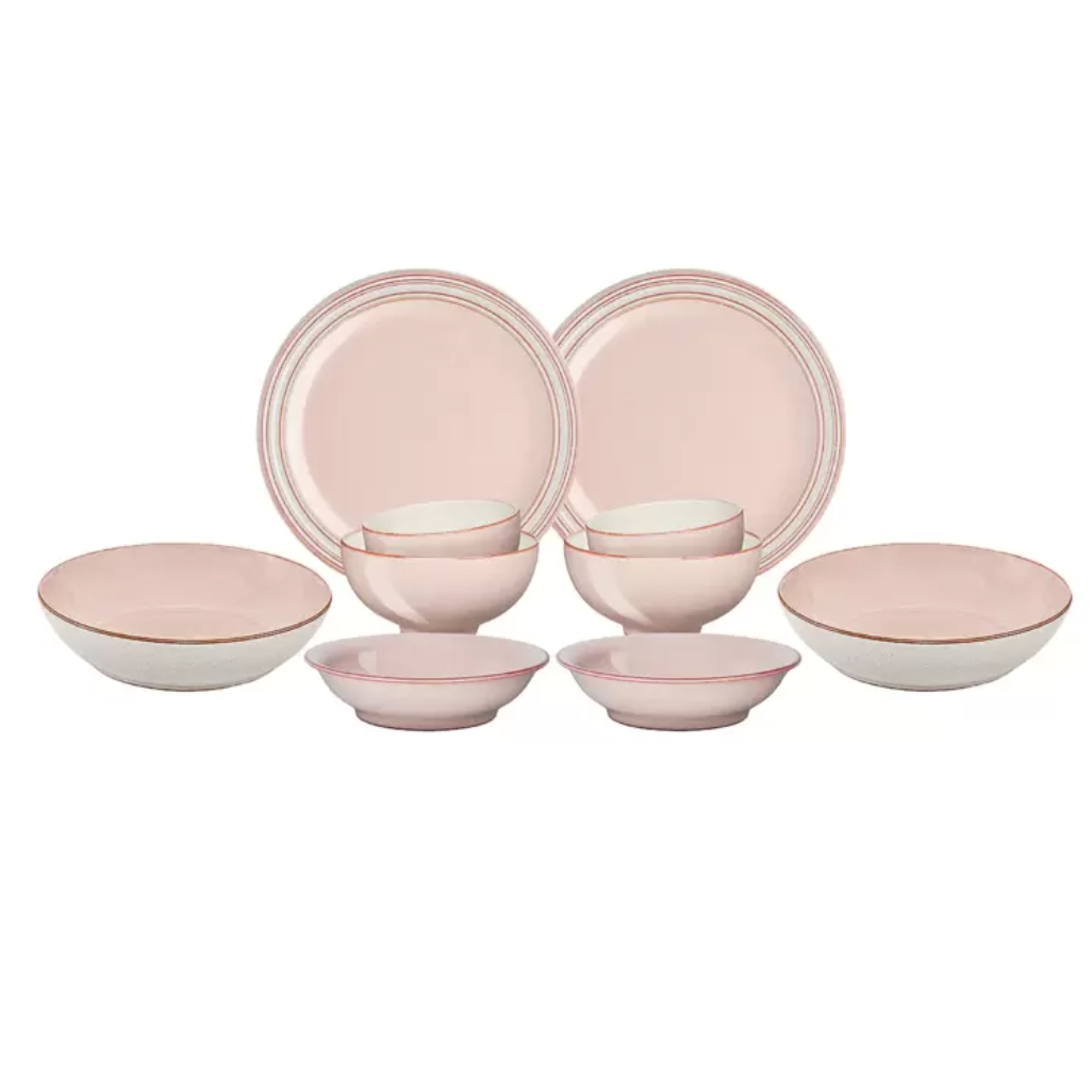 덴비 헤리티지 2인 한식기 세트 10P 신혼 이사 선물세트 고급식기 밥그릇 앞접시 다용도, 10P, 핑크색, 1세트 289,800원