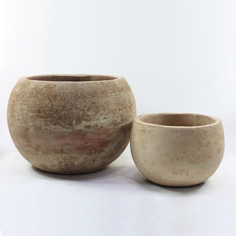 그린데이 빈티지 달 항아리 토분 2개 세트 - 대+소 인테리어 내추럴 디자인 자연 공간연출 화분, 오리지널, 1세트 38,900원