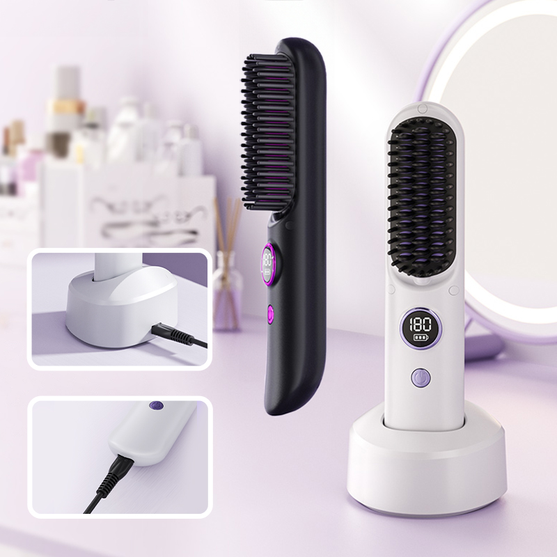 휴대용 무선 음이온 빗 고데기 브러쉬타입 고데기 40,770원