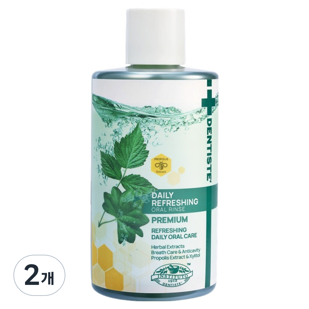 덴티스테 리프레싱 오랄 린스, 2개, 500ml 22,750원
