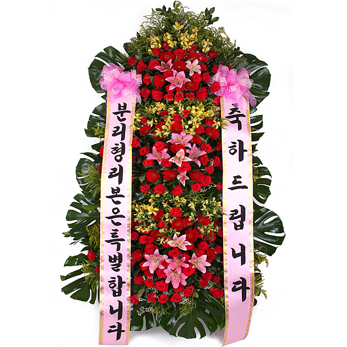 119플라워 (당일배송) 특별상품축하화환3단 ST-FA164 축하화환 화환 결혼식 행사용 환갑 승진 영전 전시회 개업 전국꽃배달 준공 결혼화환 결혼축하화환 꽃선물 꽃배달 126,100원