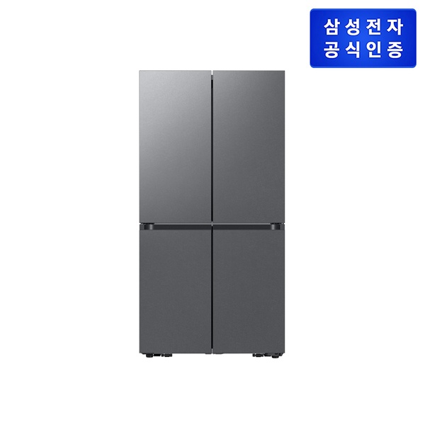 (삼성전자) 비스포크 AI 냉장고 4도어 (RM70F90R2DD)(905L/에센셜 다크 메탈)(배송/설치/폐가전 회수) 1,937,200원