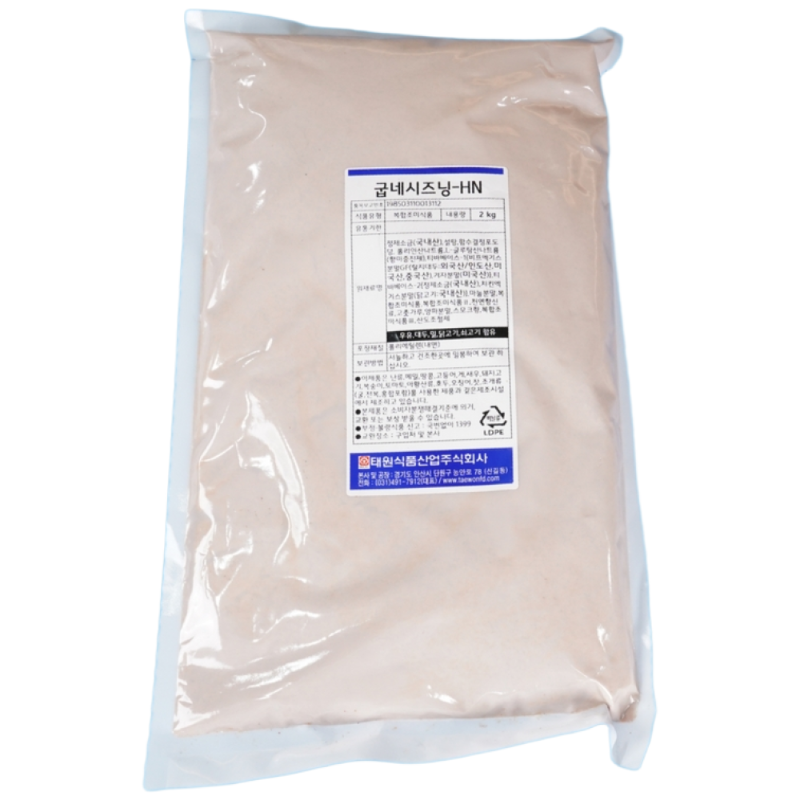 태원식품 치킨염지제 굽네시즈닝 2KG 닭염지제, 2kg, 1개 18,960원