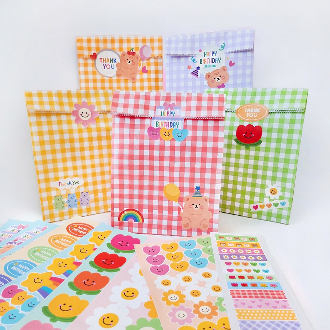 디앤지 구디백 포장 종이봉투 5종 x 6p + 꾸밈스티커 190p 세트 9,680원