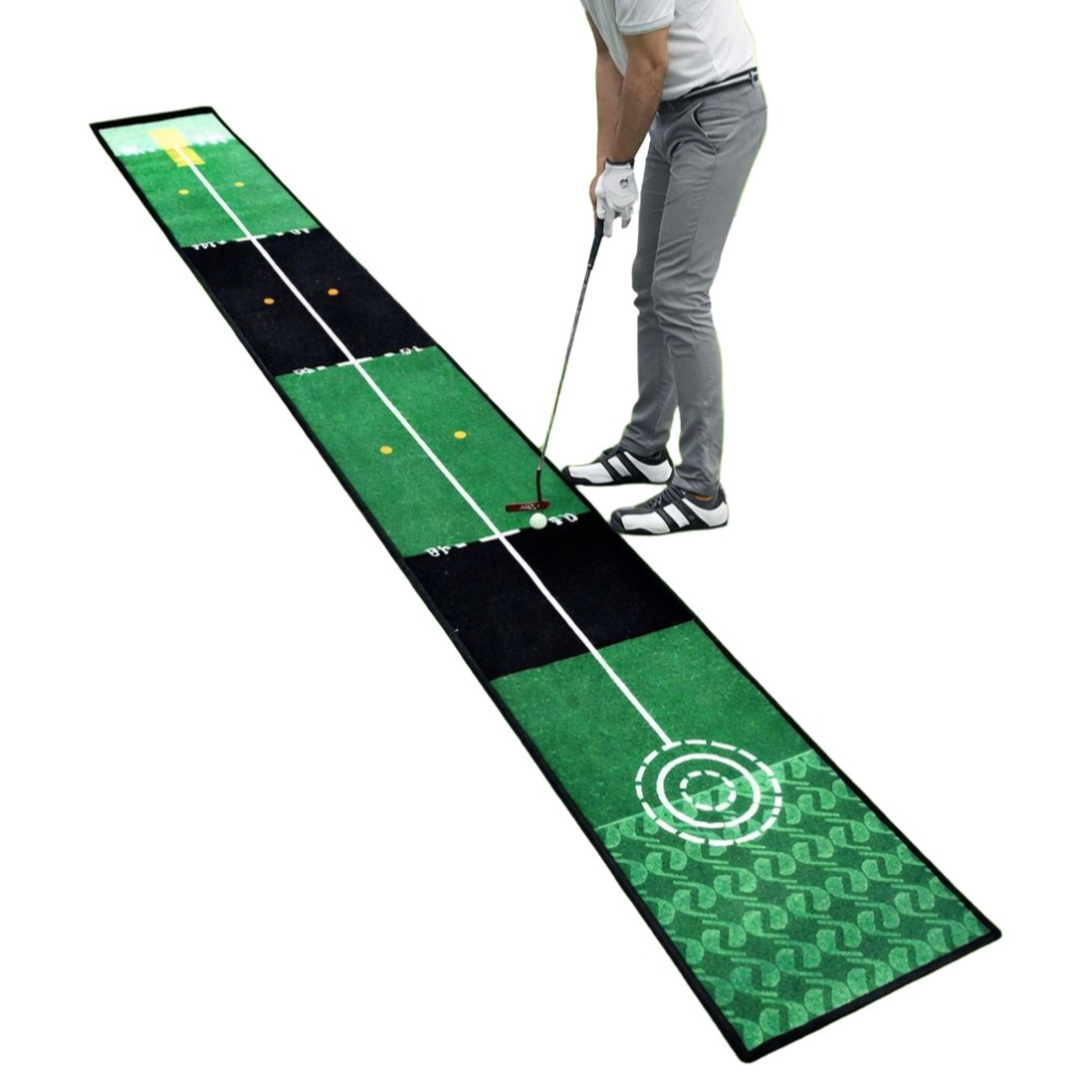 골프 퍼팅매트 3m 거리감 연습 직선라인 실내 퍼팅연습기, 1개, 그린 37,000원