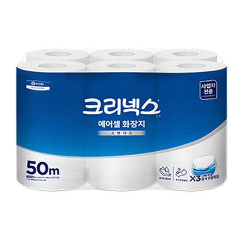 크리넥스 에어셀 스탠다드 1겹 롤화장지 10,500원