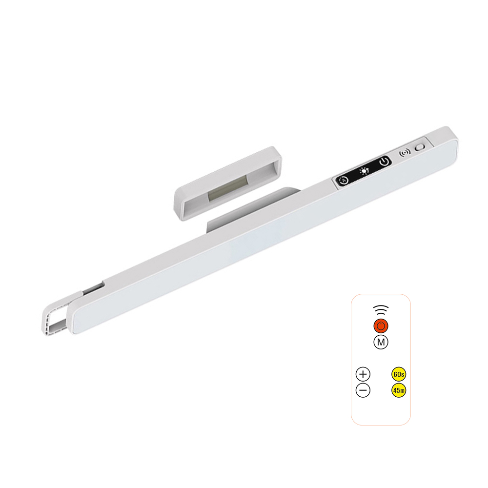 HUIJII 무선 마그네틱 탈착식 터치 학습 스탠드 + 리모컨 화장대 조명 2000mAh 배터리, 화이트 19,800원