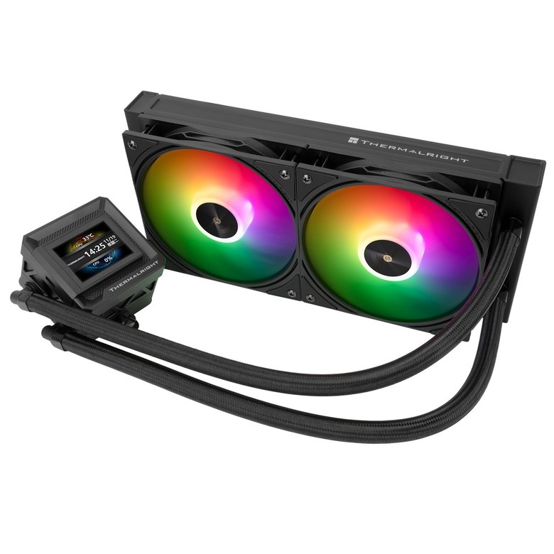 Thermalright FW 240 SE ARGB 블랙-AIO CPU 액체 쿨러, 320 * 240 해상도의 IPS LCD 화면, AM4/AM5용, 인텔 LGA1700/1851용, 155,190원