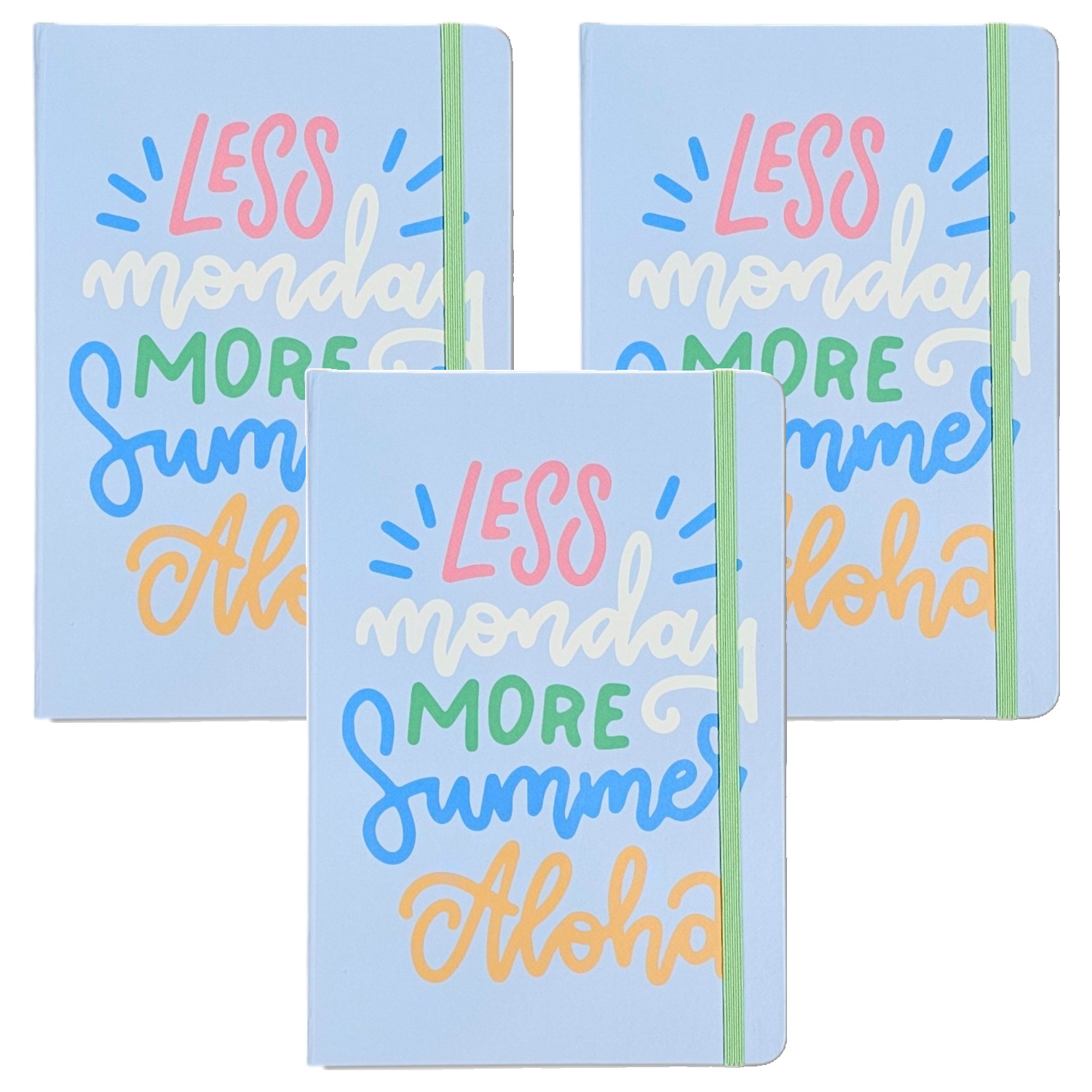 빅드림 A5 밴딩 Less 먼데이 다이어리, 스카이, 3개 9,600원