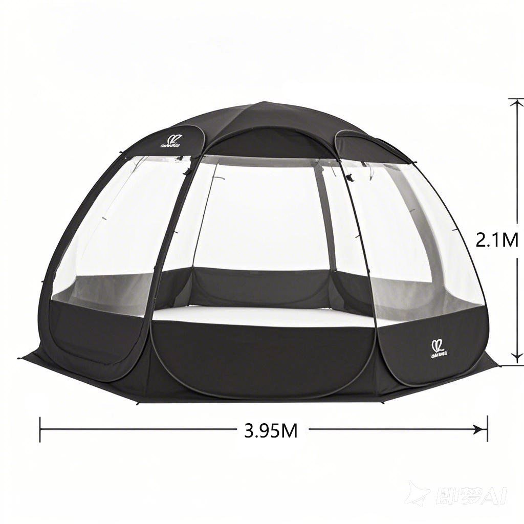 야외 투명 구형 텐트 휴대용 별빛 하우스 캠핑 정원용, 기본 사용 인원, 블랙TPU밀폐형보온 433,770원