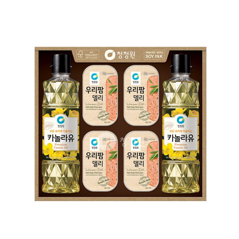 청정원 선물세트 팜고급유 6호, 1개 34,000원