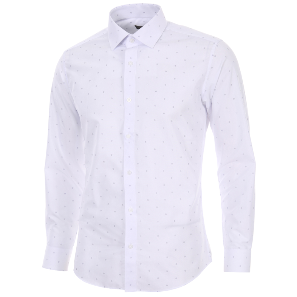 엘르 남성 카치온프린트 슬림핏 긴소매셔츠 62561 27,800원