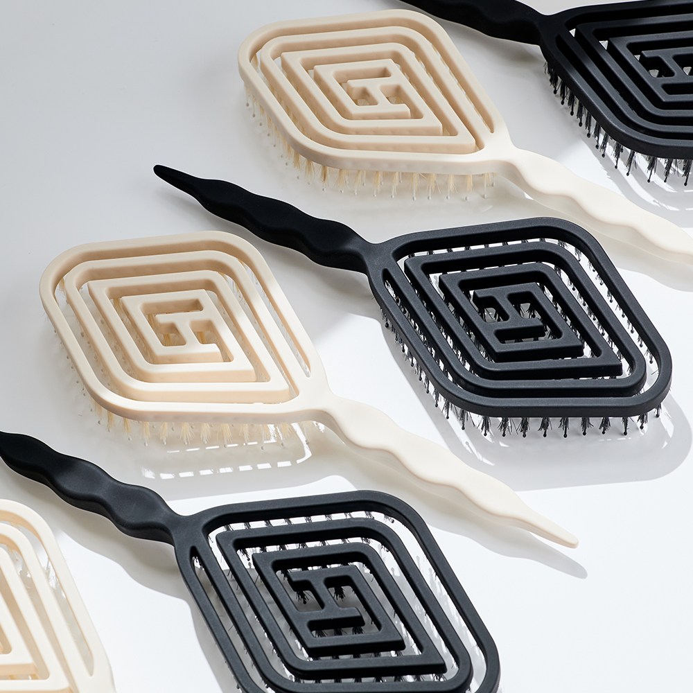 하움 쿠션브러쉬 드라이 볼륨 엉킴방지 빗, 1개, 블랙 22,900원