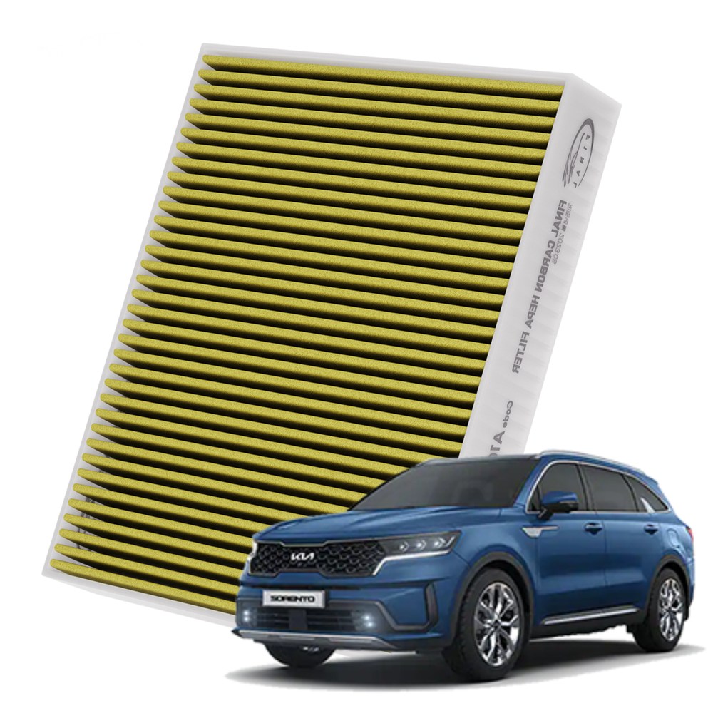 기아 쏘렌토 전차종 자동차 에어컨 히터 필터 초미세먼지 차단 활성탄 필터, 1개, 쏘렌토MQ4 하이브리드 20년~-에어컨필터 A17 12,900원