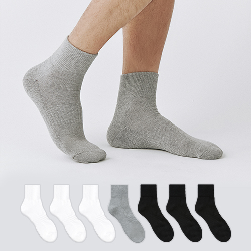 GGRN 꼬랑내 스탠다드 파일 쿠션 미들 삭스 8켤레 세트 남자 여자 두꺼운 스포츠 운동 양말 17,900원