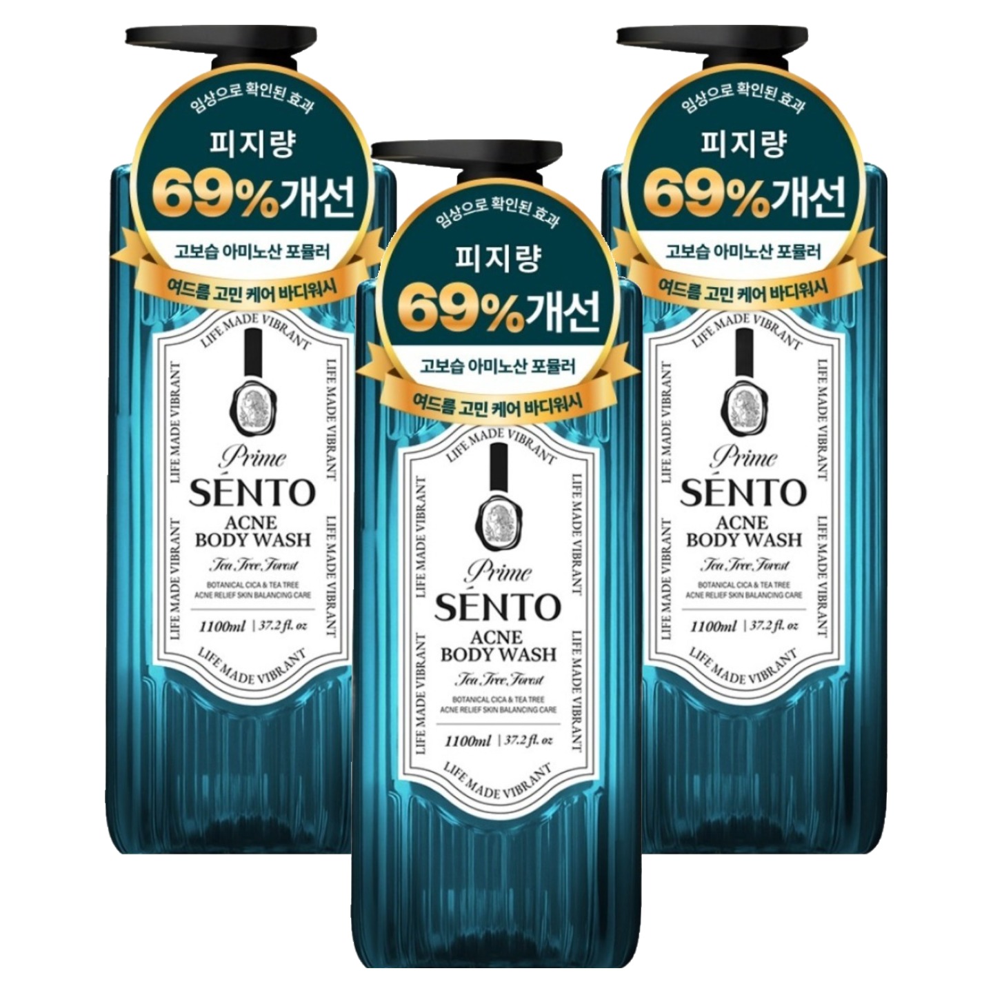 센토 프라임 보타니컬 시카 여드름케어 약산성 바디워시 티트리 포레스트향 32,700원