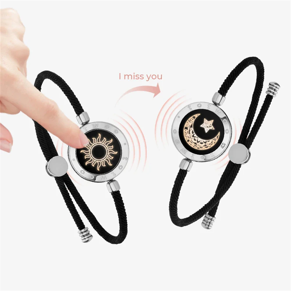 커플을위한 TOTWOO 장거리 터치 팔찌 조명 및 진동 관계 선물 스마트 쥬얼리 러브 170,900원