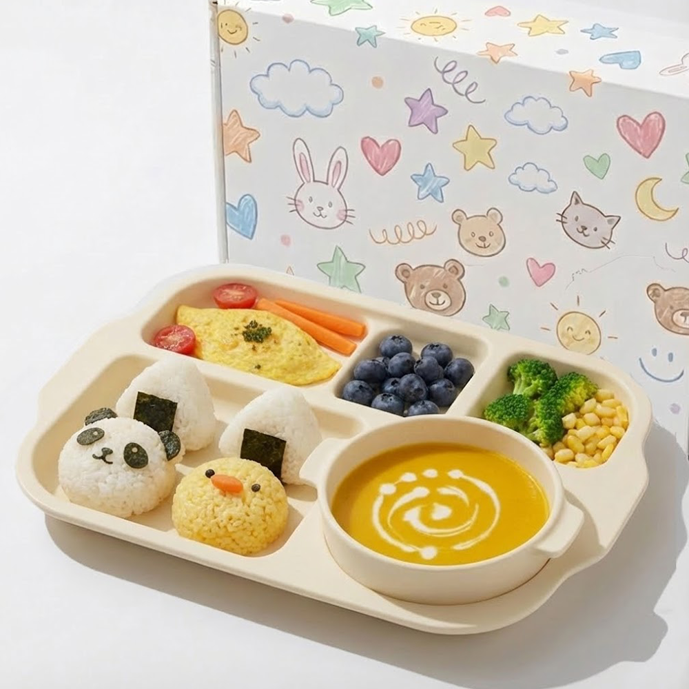 에코젠 냠냠 식판 세트, 요구르트, 1개, 식판 + 볼 14,400원