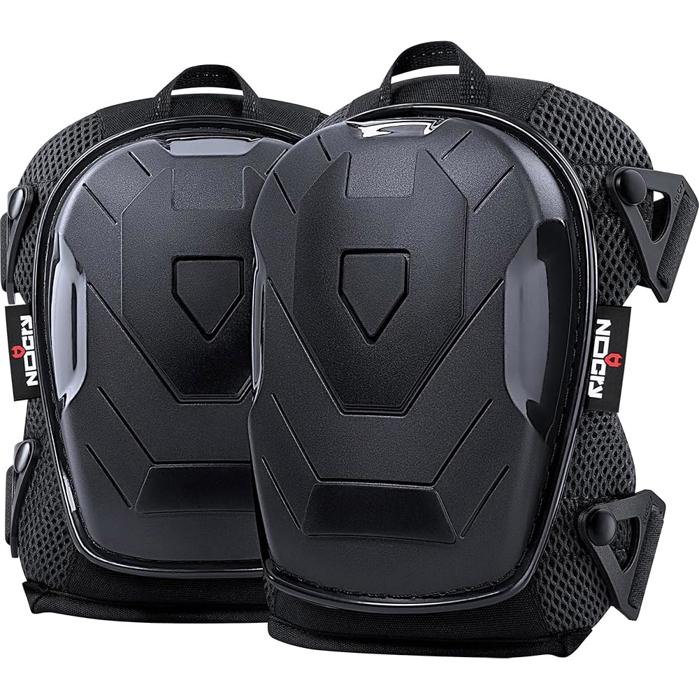 노크라이 프로페셔널 작업용 젤 무릎 패드 - 헤비 듀티 미끄럼 방지 캡, 추가 이중 레이어 폼 및 쿠션, 강화된 조절식 스트랩, 내장형 행앤풀 루프, 남성 여성, 블랙에 적합 73,700원