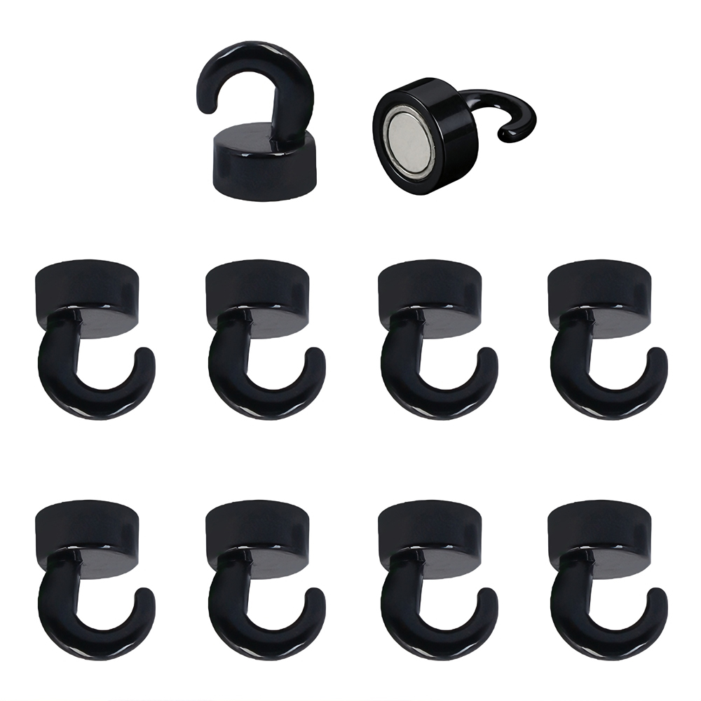 Jianwen강력한 미니 자석 후크10건, 블랙 9,900원