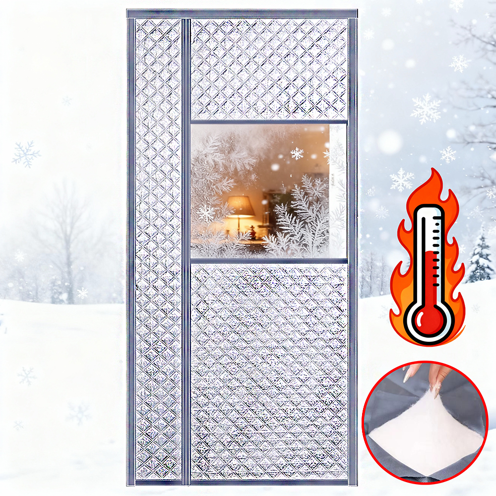 방풍 비닐 커튼 두꺼운 외풍 우풍 차단 창문형 방풍막 비대칭 자석커튼, 1개, SV 8,000원