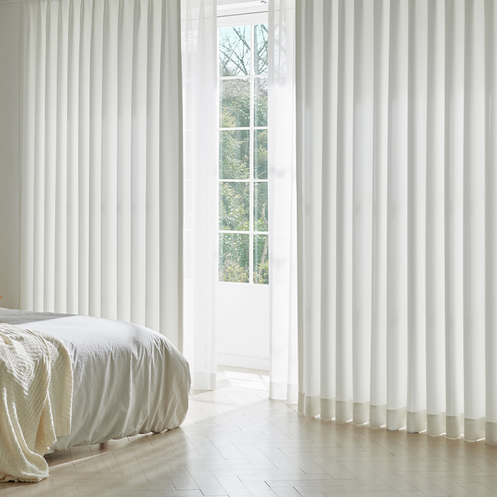 홈인홈 이지워시 높이조절 뉴린넨 사계절 암막 커튼 2p 214,000원