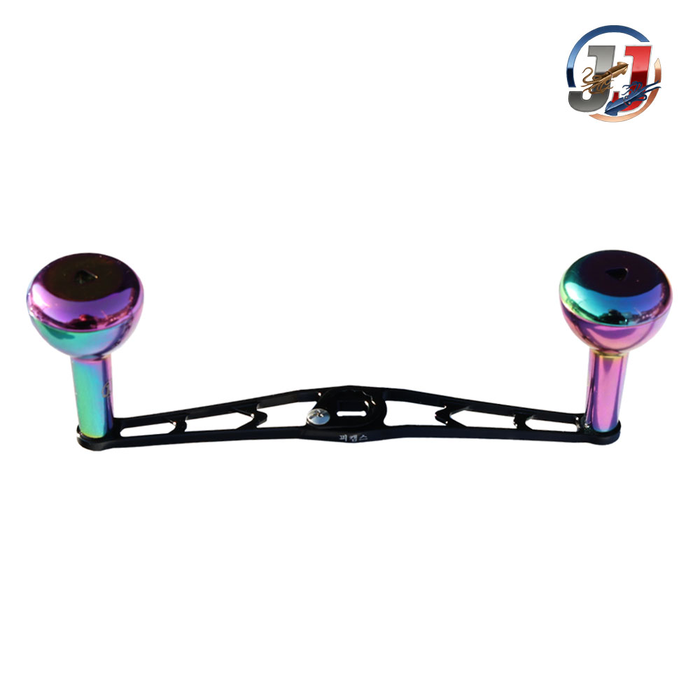 130mm 노브26mm 베이트릴 더블핸들 튜닝핸들, 1개, 레인보우 49,840원