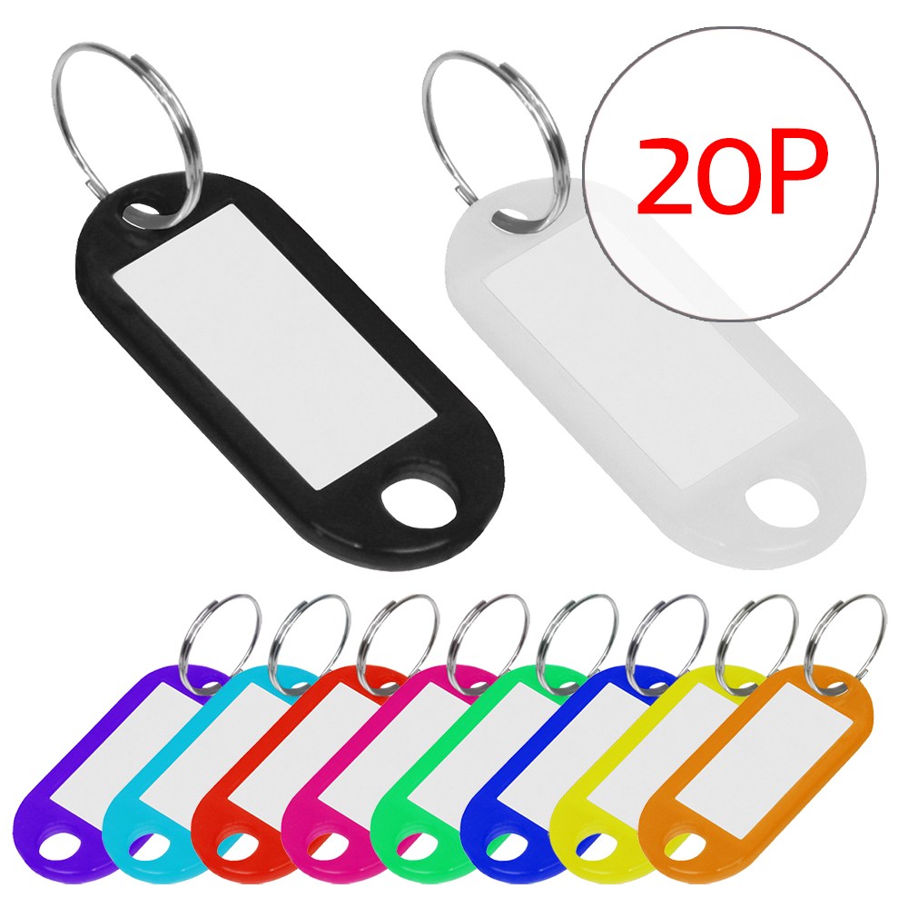 [20개 묶음] (키고리네임텍 1호-20p) 키고리 네임택 열쇠 이름표 키홀더 열쇠연결 분실방지 정리정돈 내임택 4,950원