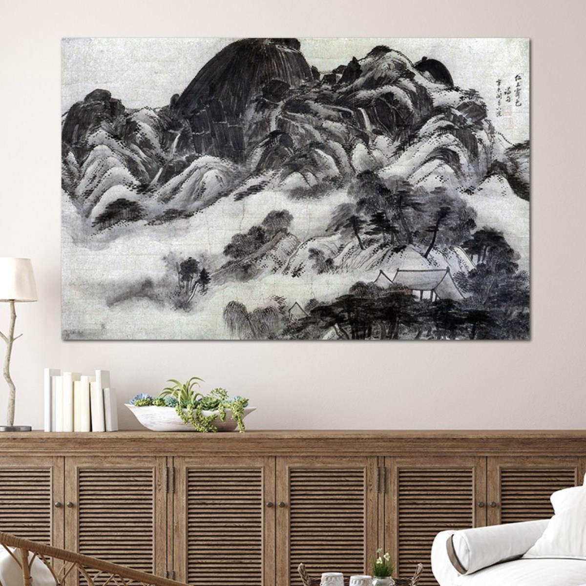 갤러리츠 정선 인왕제색도 한국화 침실 안방 풍수지리 그림, 1개 46,770원