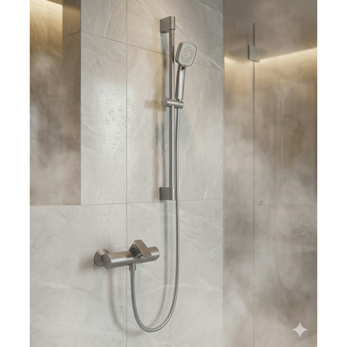 아메리칸스탠다드 욕조수전 샤워기 수전 사틴 리비어 FB2614 + 가변형 슬라이드바 사틴 FH6135 세트, 1개 294,000원