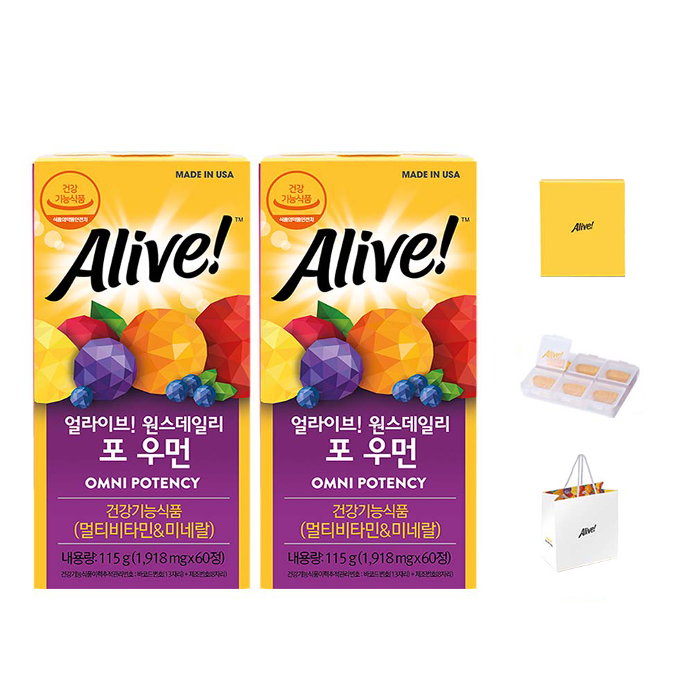 얼라이브 멀티 비타민 포 우먼 영양제 + 쇼핑백 50,750원