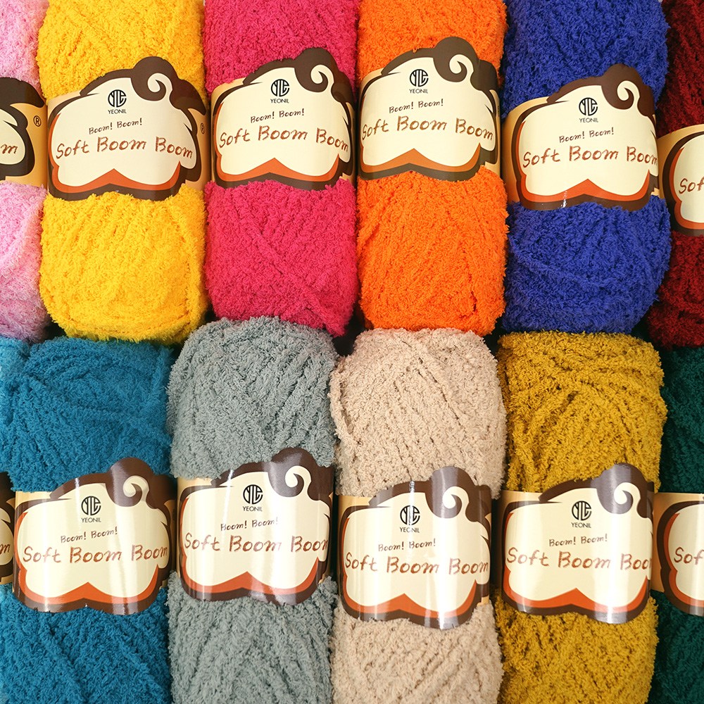 연일섬유 소프트붐붐 수면사 수면실 극세사 부드러운 아기목도리실, [붐붐] 15 퍼플, 1개 4,000원