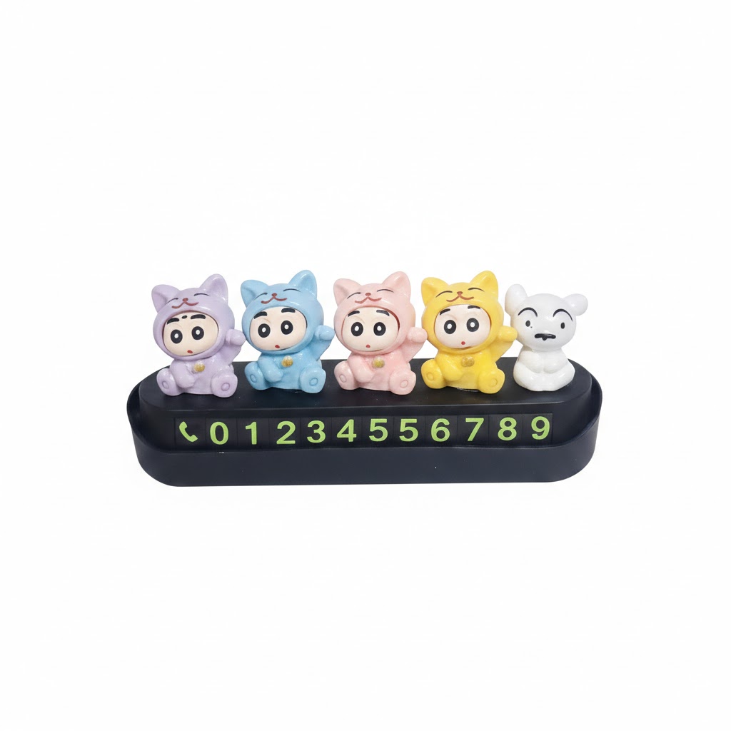 귀여운 캐릭터 야광 주차번호판 차량용 전화번호 알림판, 야광주차번호판, 1개 10,900원