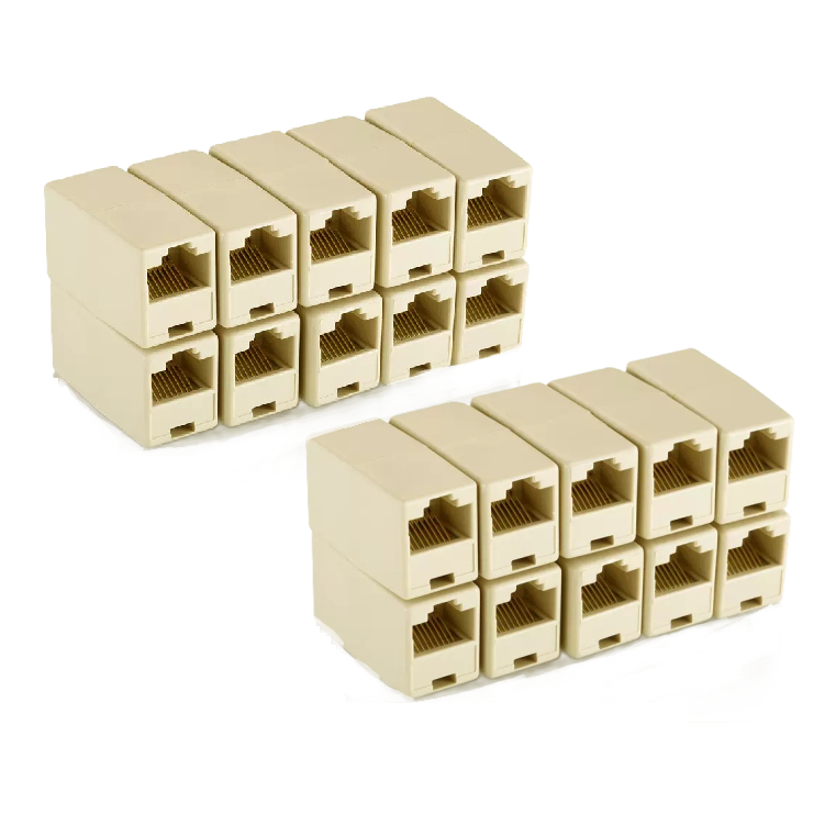 디와이툴즈 랜선 I형 연장 커플러 / RJ45 8P8C CAT.5E / 인터넷 케이블 연장 젠더, 21mm, 20개, 베이지 10,100원