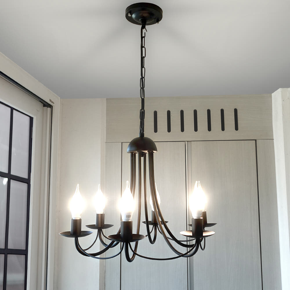 프린스 6등 LED거실등 인테리어조명 (LED전구 무료증정)국내생산, 화이트, 1개 169,000원