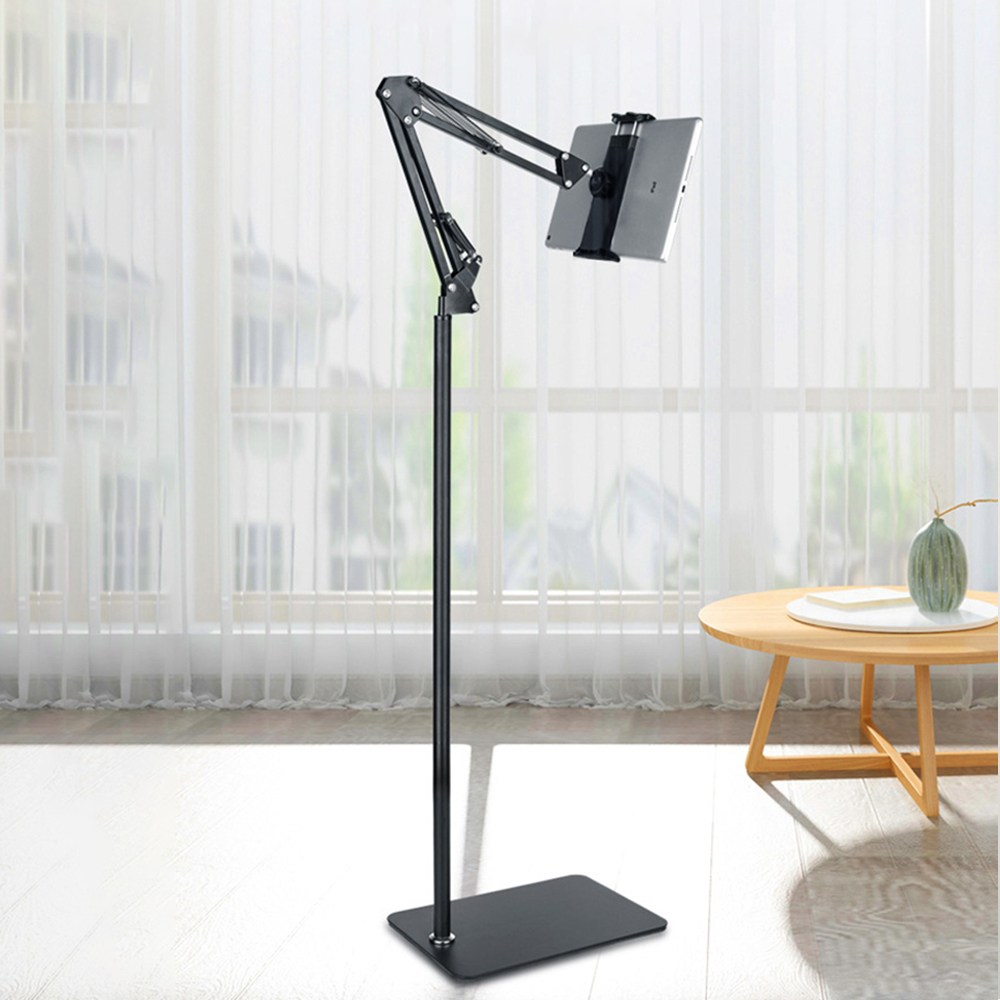 휴대폰 롱스탠드 거치대 태블릿 가능 높이조절 촬영용 방송용 침대 바닥 스마트폰 스탠드, 1개, 블랙 39,900원