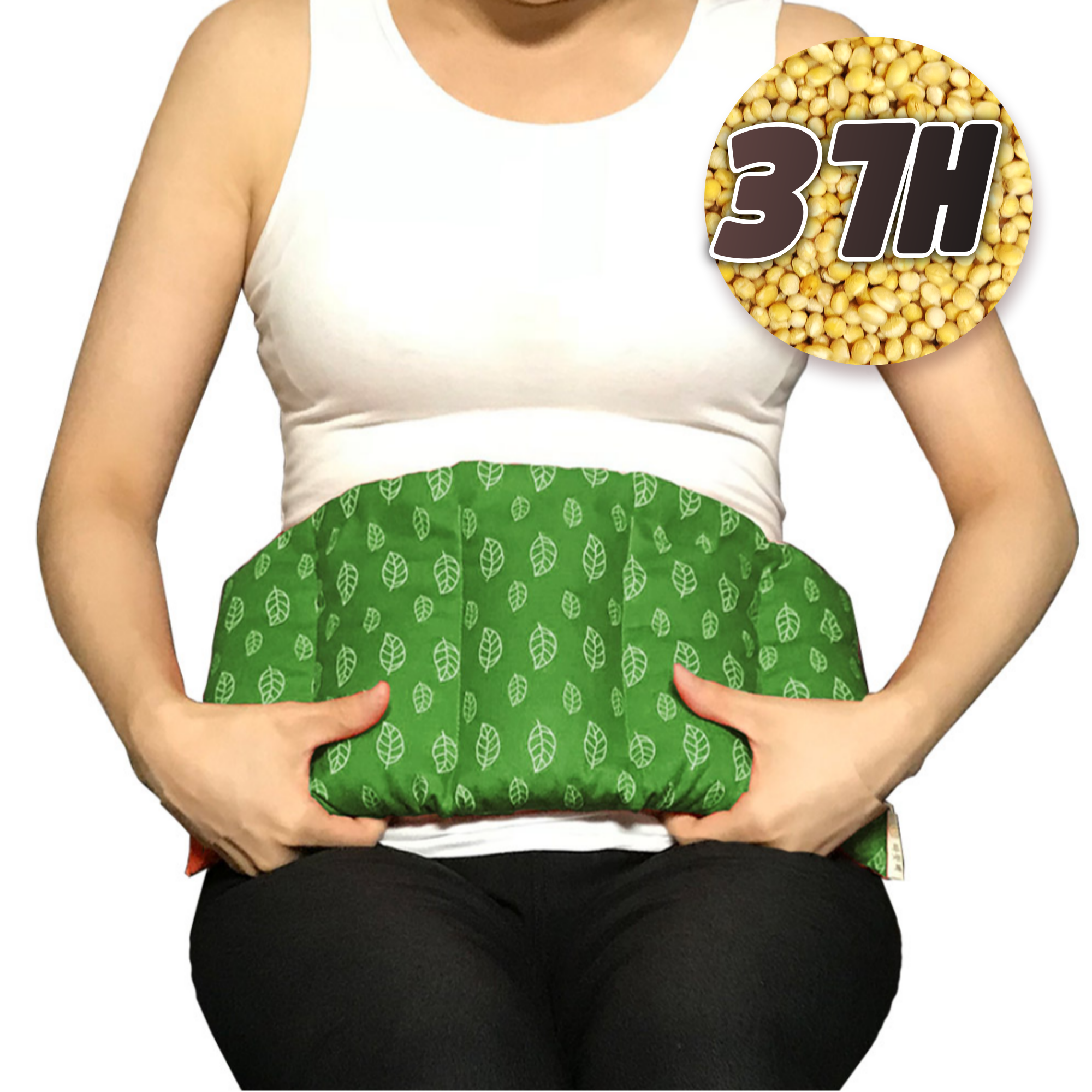 [따뜻팩] 100% 천연 콩 대복부 허리 찜질 팩 국산 제작 그린 86,370원
