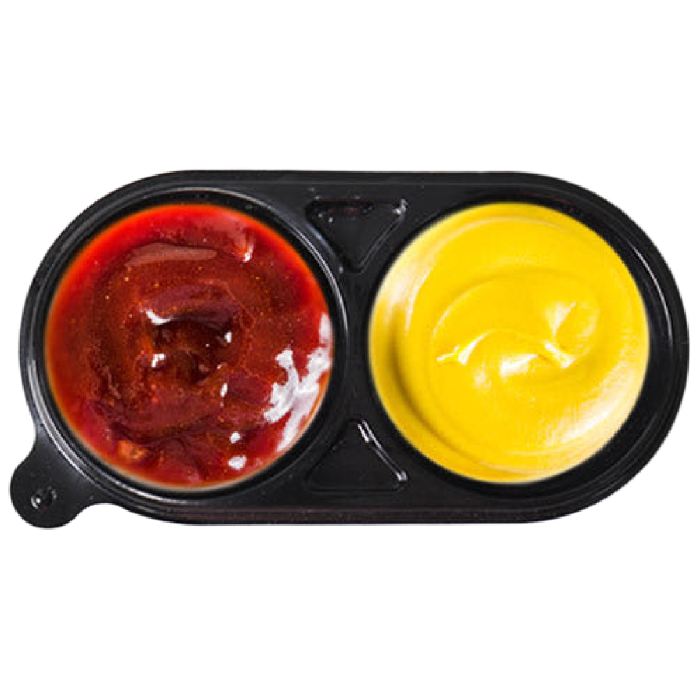 이패키지 DSH 2칸 소스용기 2칸 소스통 일회용 소스용기 2칸 300세트, 300세트, 1개 33,500원