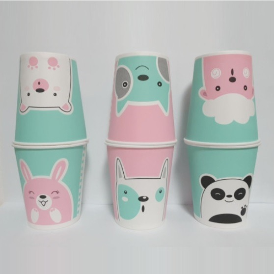 리오종이컵 5온스 귀여운 인쇄 종이컵 1000개 20,400원