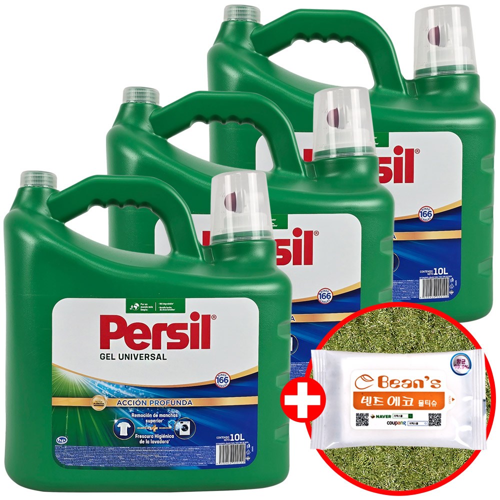 퍼실 젤 유니버셜 액상세제 10L + 빈즈물티슈 123,900원